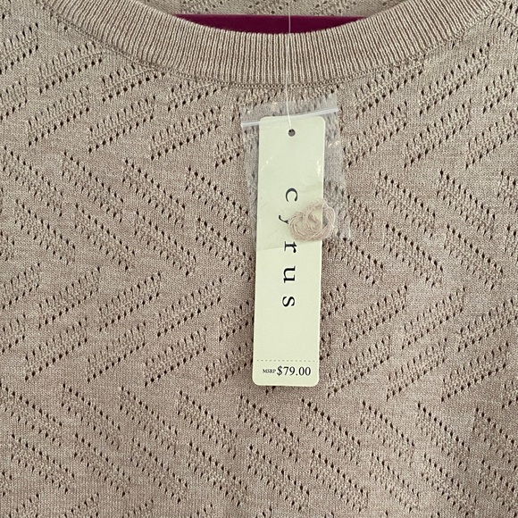 Cyrus Textured Tan Sweater - Picture 5 of 10